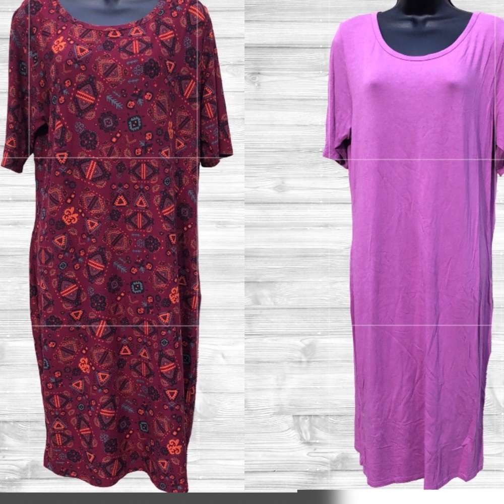 Lot/2 LulaRoe | Julia Dresses | 2XL